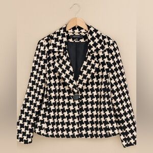 Nine West Women’s Tan & Black Coat – Size 14 – Acrylic/Wool Blend – Classic